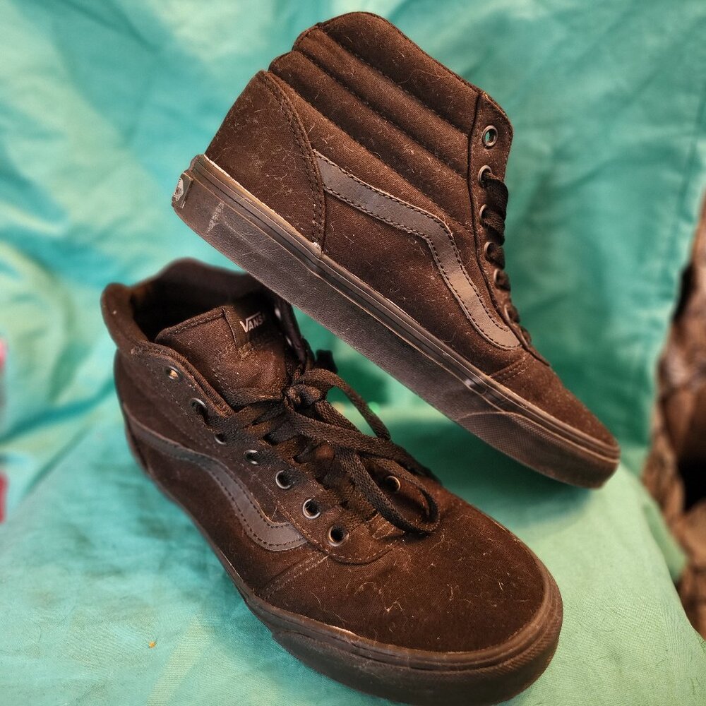 Vans Black on Black High Tops